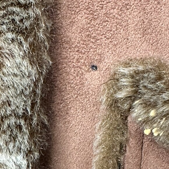 Womens Western Coat Ranch Boho Faux Sheepskin Faux Fur Lined Hooded Caramel M - Picture 12 of 16